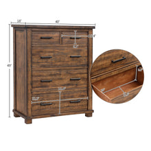 Load image into Gallery viewer, Home Bedroom Wood 5 Drawer Dresser