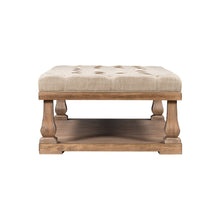 Load image into Gallery viewer, Upholstered Storage Bench with Wood Shelf