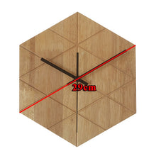 Load image into Gallery viewer, 12" Hexagonal Silent Non-Ticking Quartz Wall Clock