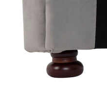 Load image into Gallery viewer, Twin Size Upholstered Daybed with Trundle, Wood Slat Support