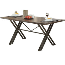 Load image into Gallery viewer, Walnut &amp; Gunmetal Dinning Table