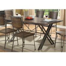 Load image into Gallery viewer, Walnut &amp; Gunmetal Dinning Table