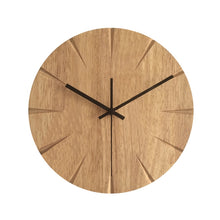 Load image into Gallery viewer, 12" Silent Modern Design Wooden Wall Clock