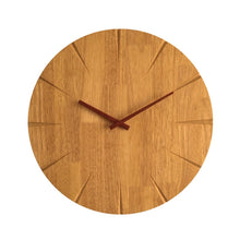 Load image into Gallery viewer, 12" Silent Modern Design Wooden Wall Clock