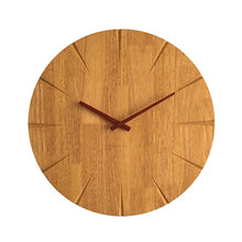 Load image into Gallery viewer, 12" Silent Modern Design Wooden Wall Clock