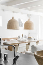 Load image into Gallery viewer, Rattan Bell Pendant