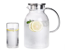 Load image into Gallery viewer, Glass Water Pitcher with Glass Cups