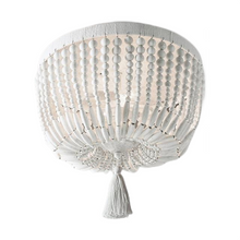 Load image into Gallery viewer, White Wood Beads Chandelier