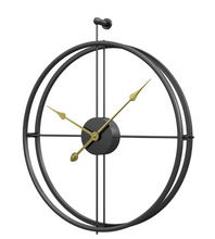 Load image into Gallery viewer, Large Vintage Metal Wall Clock