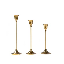 Load image into Gallery viewer, Simple Moments 3 PC/set Retro Bronze Candle Holders