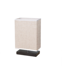 Load image into Gallery viewer, Simple Rectangular Table Lamp with Wooden Base